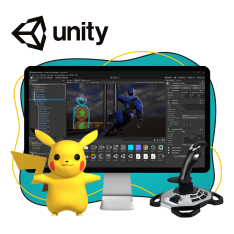Мир игр на Unity 2D на популярном движке + AI-помощники - КИБЕРшкола программирования для детей, компьютерные курсы для школьников, начинающих и подростков - KIBERone г. Ногинск