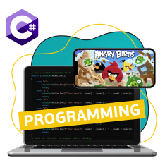 Программирование на C#. Удивительный мир 2D-игр - КИБЕРшкола программирования для детей, компьютерные курсы для школьников, начинающих и подростков - KIBERone г. Ногинск
