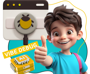 Тестирование & Vibe Debug. Охотники за багами - КИБЕРшкола программирования для детей, компьютерные курсы для школьников, начинающих и подростков - KIBERone г. Ногинск